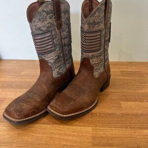 Men''s Ariat Leather Americana Cowboy  Boots, Size 10.5